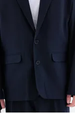 Costume classique oversize bleu marine