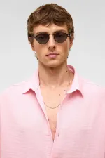 Oversize Kısa Kollu Müslin Kumaş Gömlek Pembe