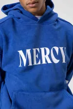 Sweat-shirt oversize délavé bleu marine