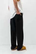 Basic Bel Lastikli  Eşofman Alt Siyah