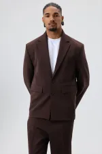 Oversize  Takım Elbise Koyu Kahve