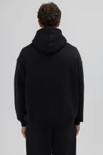 Basic Oversize Hooded Sweatshirt Black