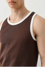 Oversize Tank Top, Brown