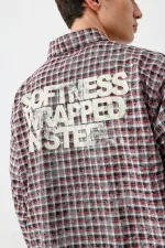 Uzun Kollu Kareli Gömlek Siyah