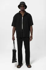 Basic Oversize Ottoman Suit Black