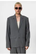 Costume classique oversize anthracite