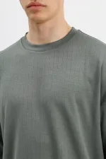 Corduroy Oversize T-Shirt Khaki