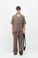 Ensemble Relax Fit en mélange modal couleur vison