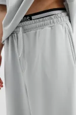 Modal Karışımlı Baggy Eşofman Alt Açık Gri