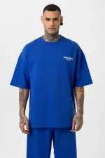 Care About Printed Oversize Tracksuit Set - Black