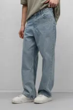 Relaxed Fıt Jean Açık Mavi Melanj
