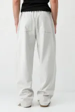 Balloon Fit Eşofman Alt Açık Gri