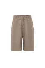 Basic Oversize Şort Takım Vizon