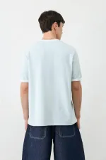 Kısa Kollu Regular Fit Tişört Bebe Mavi