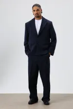 Costume oversize bleu marine