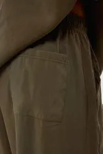 Baggy Fit Modal Kumaş Pantolon Haki