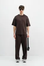 Modal Karışımlı Baggy Eşofman Alt Kahve