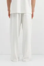 Modal Karışımlı Baggy Eşofman Alt Ekru