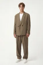 Oversize Lyocell Karışımlı Takım Haki Oversize Lyocell Karışımlı Takım Haki