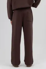 Pantalon de survêtement ample basique marron