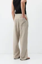 Pantalon ample en lin avec taille élastique (Pierre)