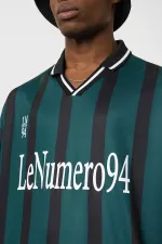 Oversize Printed Jersey T-Shirt, Dark Green