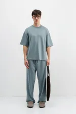 Modal Karışımlı Baggy Eşofman Alt Petrol