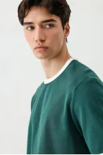 Kısa Kollu Regular Fit Tişört Nefti