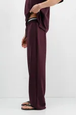 Modal Karışımlı Baggy Eşofman Alt Mürdüm