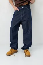 Baggy Fit Jean Lacivert