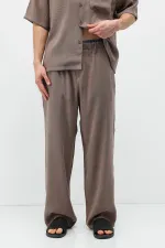 Ensemble Relax Fit en mélange modal couleur vison