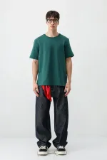 Kısa Kollu Boxy Fit Tişört Nefti