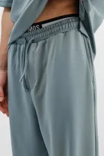 Modal Karışımlı Baggy Eşofman Alt Petrol