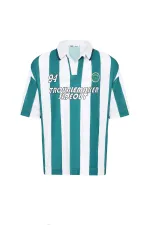 Oversize Polo Yaka Forma Tişört Yeşil