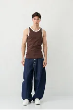 Oversize Tank Top, Brown