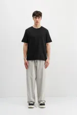 Baggy Fit Eşofman Alt Ice Grı