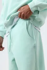 Yıkamalı Baggy Eşofman Alt Mint