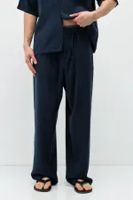 Relax Fit Modal Blend Suit Navy Blue