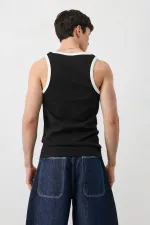 Oversize Askılı Tişört Siyah