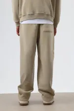 Yıkamalı Baggy Eşofman Alt Haki