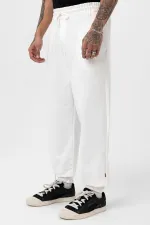 Paça Lastikli Basic Oversize Eşofman Takımı Ekru