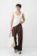 Balloon Fit Eşofman Alt Kahve