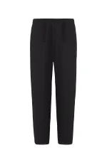Baggy Fit Gabardine Trousers Black
