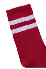 Striped Tennis Socks Red
