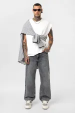 Relaxed Fit Jean Gri