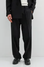 Costume croisé oversize noir