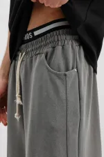 Baggy Fit Eşofman Alt Füme