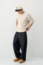 Kısa Kollu Boxy Fit Tişört Taş