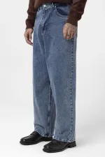 Super Baggy Fıt Jean Mavi Melanj