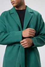 Kemerli Oversize Kaşe Kaban Nefti